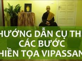 Hướng Dẫn Cụ Thể Các Bước Thiền Tọa Vipassana
